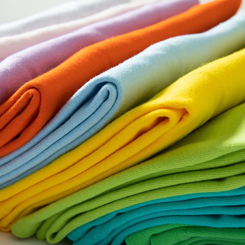 Short Sleeve Pure Cotton Kids Base Top Round Neck Cultural T Shirts Summer Casual Children's T-shirt
