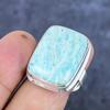 Amazonite Gemstone 925 Sterling Silver Jewelry Ring Size 9