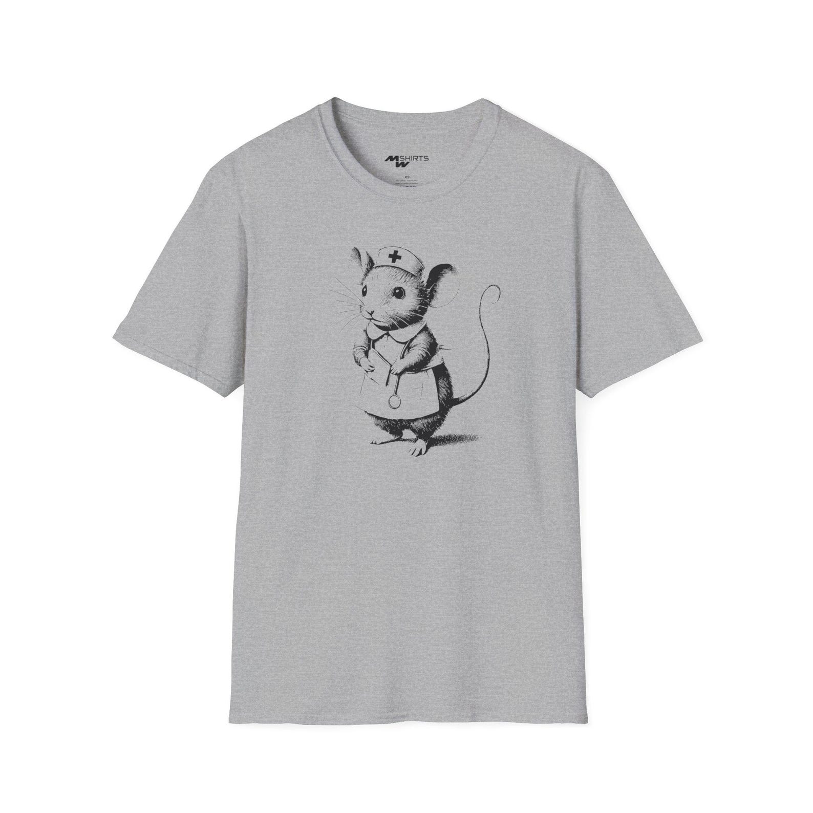 Engraved Nurse Mouse T-Shirt/ Unisex Softstyle T-Shirt 3XL