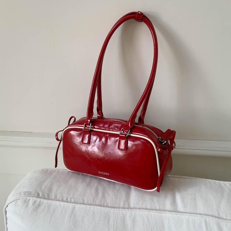 2025 neue Nische Ballett-Stil Schleife Unterarm Baguette-Tasche Damen Ausländischer Stil Einfach Pendler Tragbare Umhängetasche