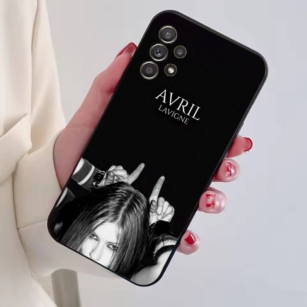 Singer Avril L-Lavigne Phone Case For Samsung S25,S24,S21,S22,S23,S30,Ultra,S20,Plus,Fe,Soft Silicone Black Cover