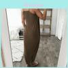 Elegancka Letnia Sukienka Maxi Plus Size Dla Kobiet Bez Rękawów Z Wysokim Stanem