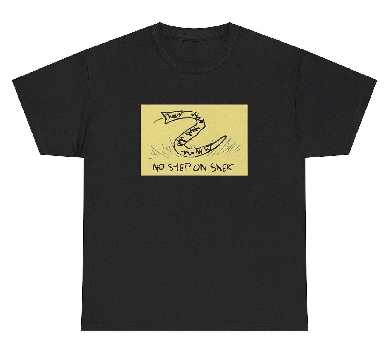 No Step On Snek Snake Meme T Shirt Funny Tread Parody Silly Joke Humor Meme Tee XXXXL