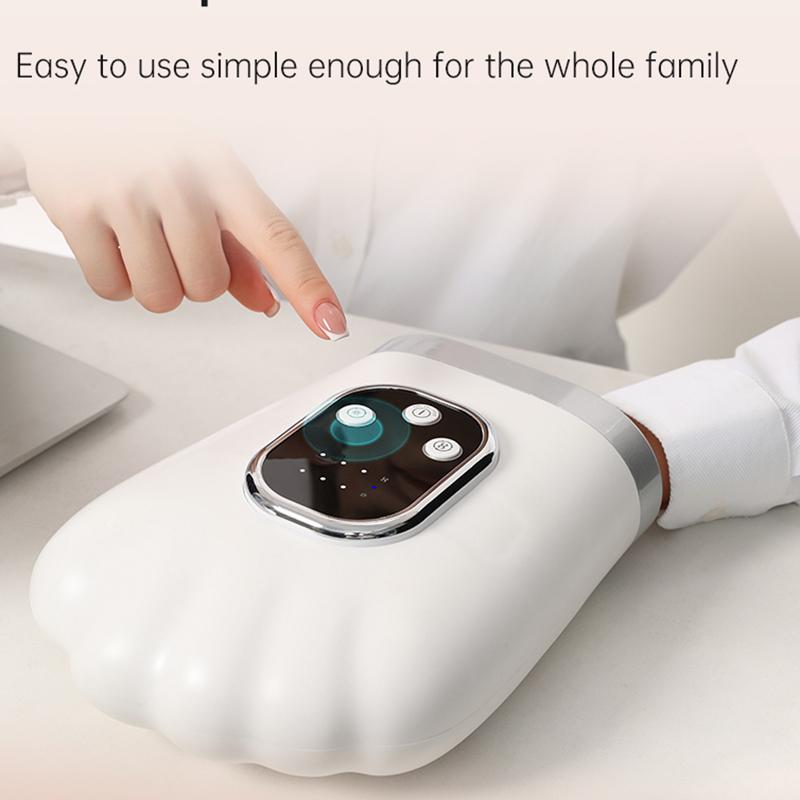 USB airbag hand massager three-speed hot compress massager with three levels of massage strength