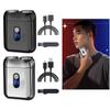 Double Blade Rechargeable Razors With Magnetic Attachment for Men Waterproof Electric Trimmer Beard Grooming Tool