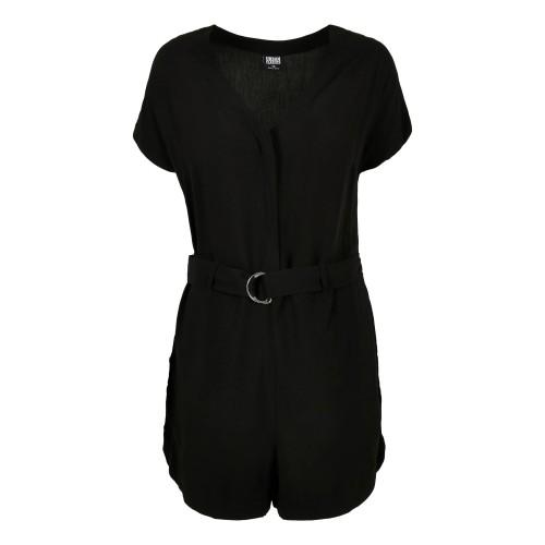 Urban Classics Womens/Ladies Flower Viscose Belt Short Jumpsuit