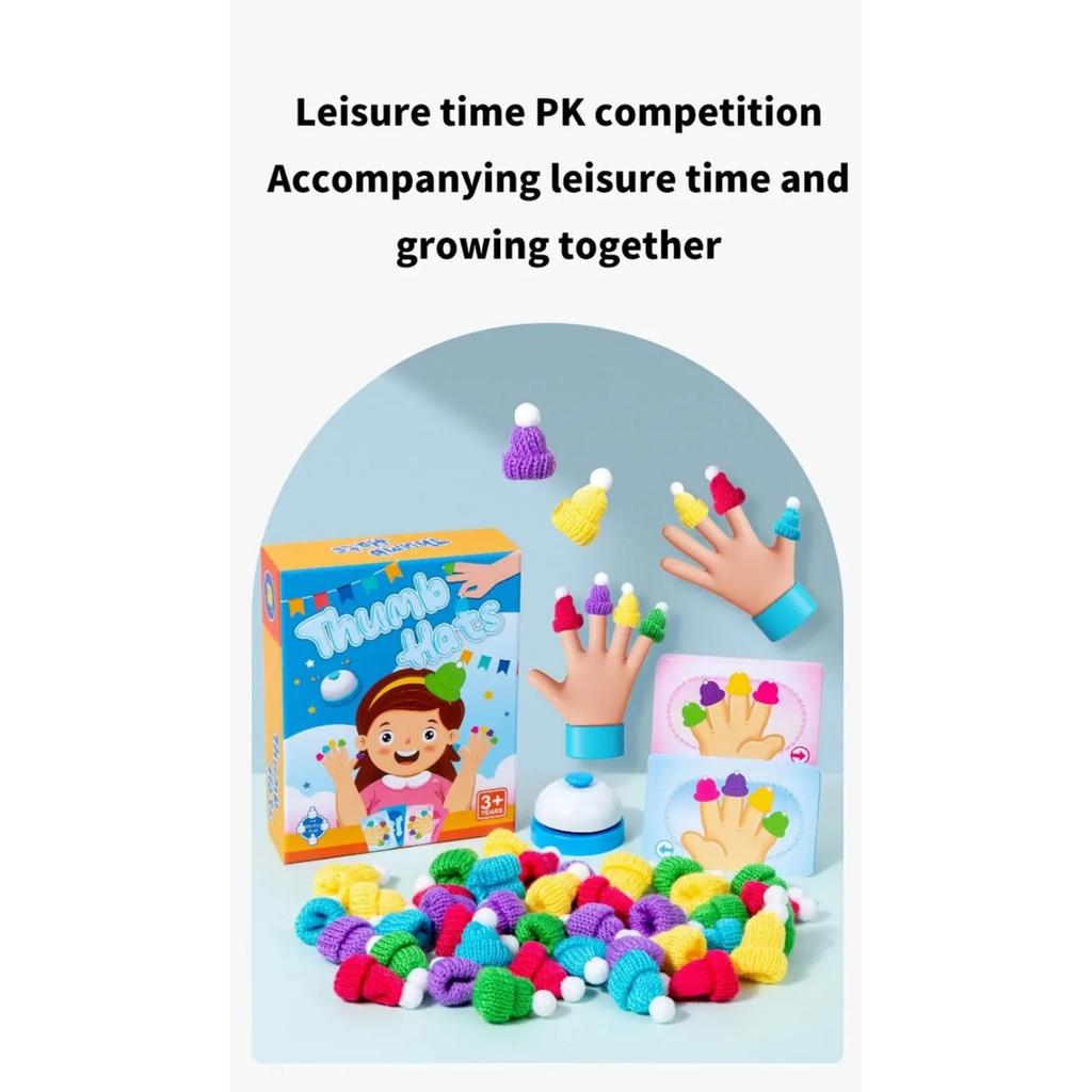 Culori Potrivite Capete de Deget pentru Copii Jocuri Montessori Antrenament Cognitiv Mâna Stângă și Dreaptă Jucării Educative Senzoriale