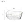 Japanese Style Iceberg Glass Bowl with Glod Rim Transparent Salad Fruit Soup Dessert Snack Foods Mixing Bowl Tea Wash Large