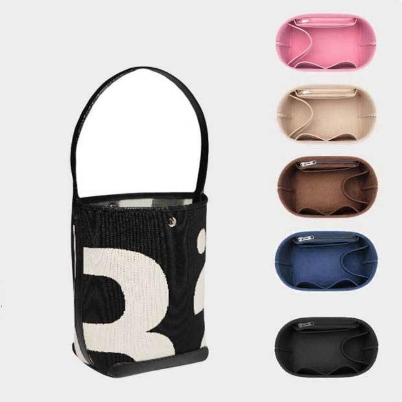 Felt Insert Bag Cosmetic Organizer Insert For Goyard Tote,Makeup Bags With Zipper, Inner Pouch Fit Luxury Handbags For Women