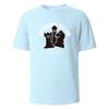 Stress Club Print T-Shirt 100% Cotton Summer Tees For UnisexOversize Casual Tops