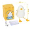 The Purple Tree Acrylonitrile Butadiene Styrene Cute Duck LED Night Lamp, Kids Room Light with Timer, Touch Control, Rechargeable, Seagull Lamp, Gifts