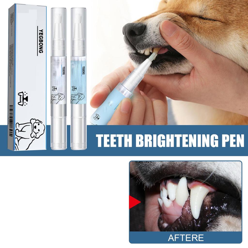 Yegbong dental cleaning pen for cats and dogs gently softens stains on the surface of teeth, convenient household pet oral care products 1pc