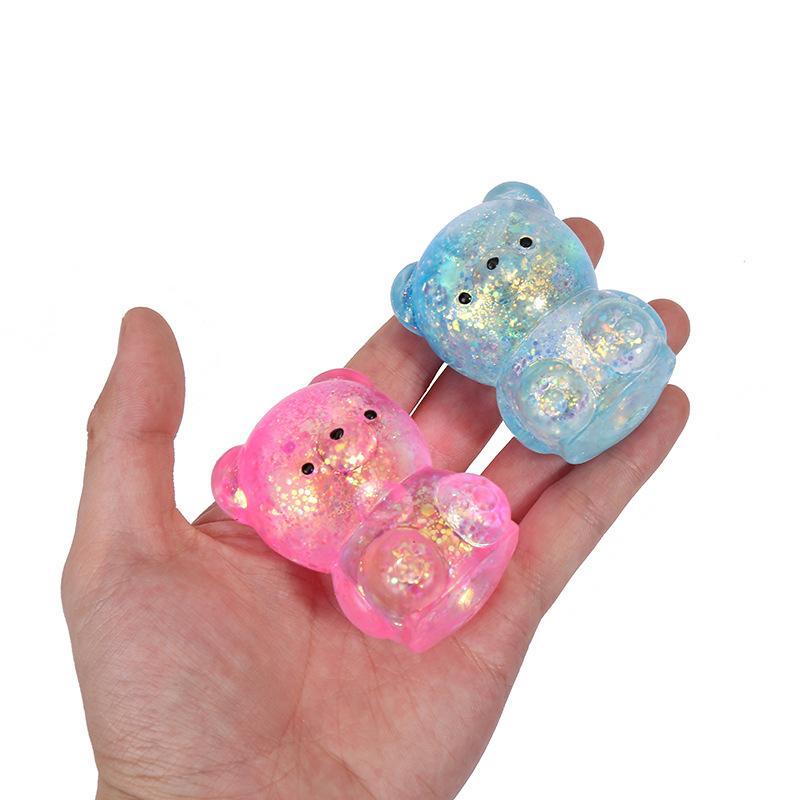 1Pcs Mixed Colors Maltose Candy Bear Ball Slow Rise Slow Rebound Stress Relief Soft Fluffy Kawaii Gift