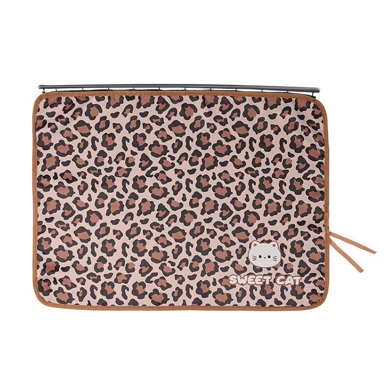 Embedded Cartoon Car Curtains Cartoon Leopard Print Cat Car Sunscreen Heat Insulation Sunshade Creative Sunshade