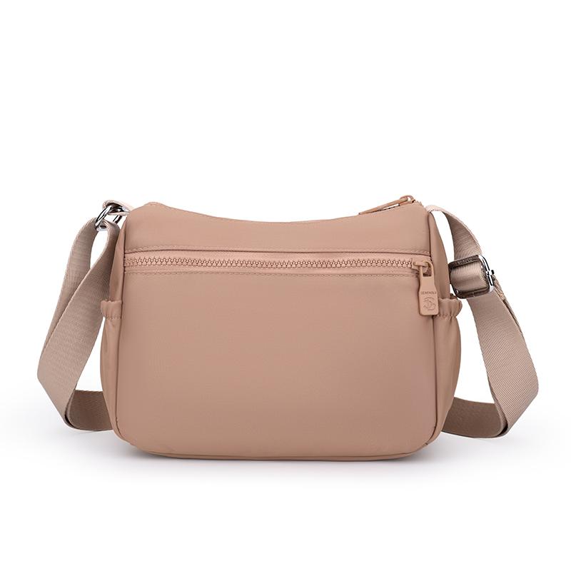 Women's Bag Multi-Pocket Shoulder Bag Lightweight Nylon Crossbody Bag