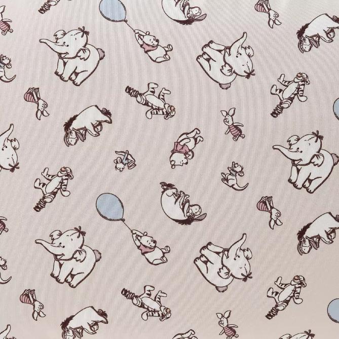 Disney POOH TRAVEL Pooh & Friends Clothes Compression Storage Pouch (L) 2-Room