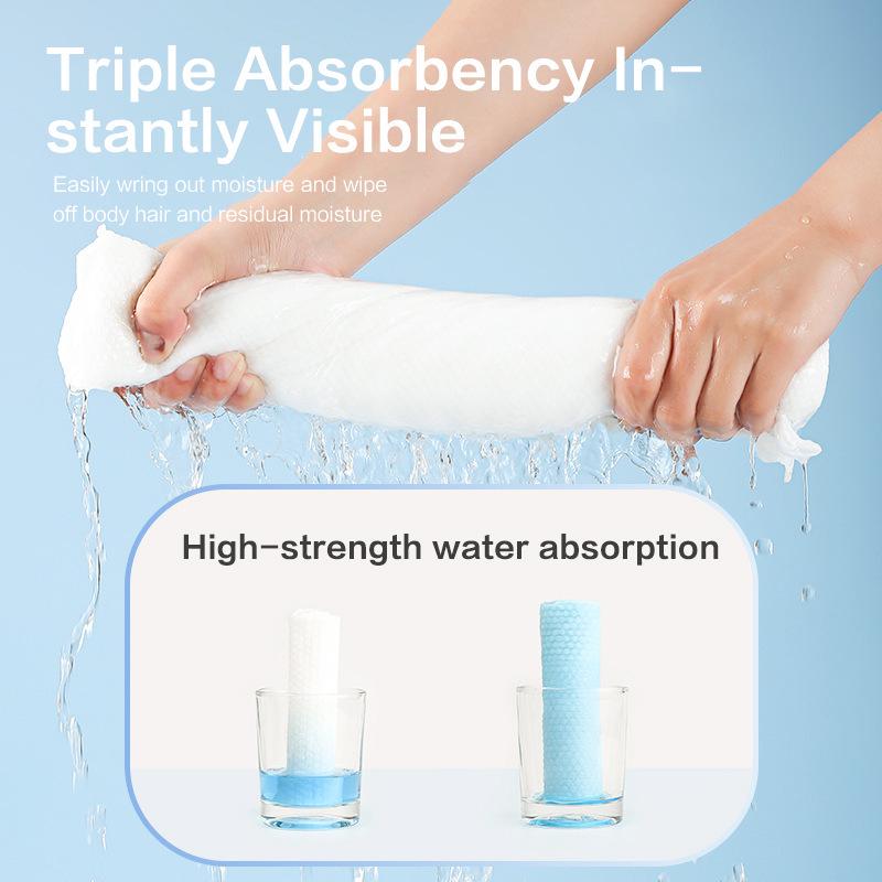 Portable Disposable Compressed Towel - Thickened Facial Cleansing & Bath Towel with Individual Packaging