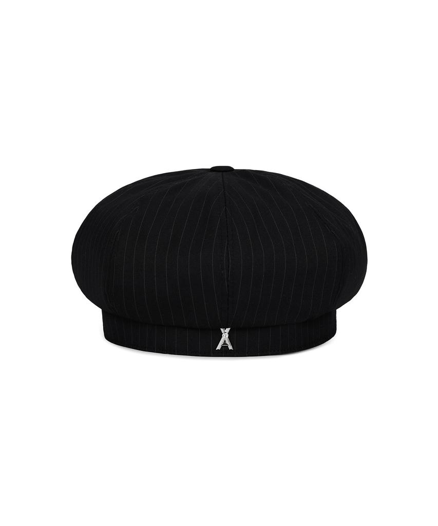 Bajal Va Cubic Stud Octagon Beret Black