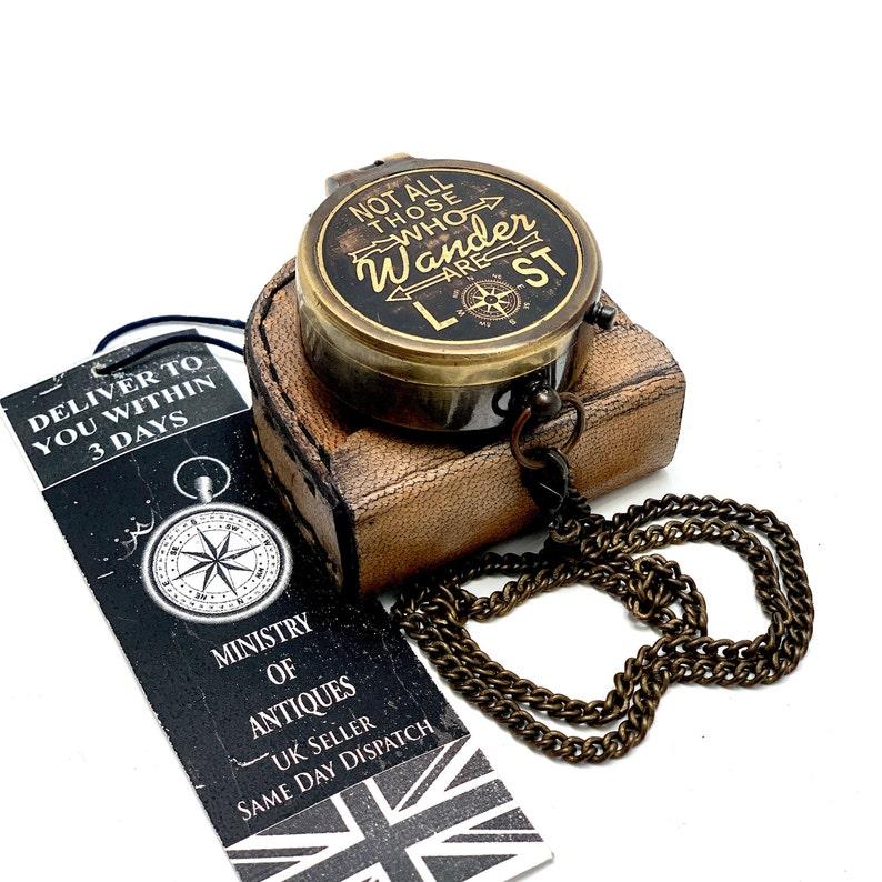 Pocket Compass Brass Nautical Compass, Handmade Compass, Christmas Gift, Gift for husband, Gift for her, Wedding Gift