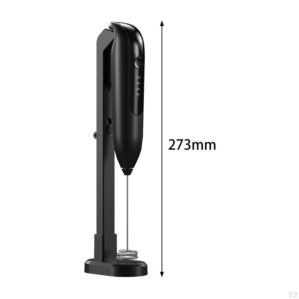 Double-Layer Head Handheld Milk Frother, Portable Multi-Function Whisk Beater, Cappuccino