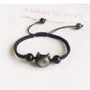 Bracelets Tressés Couple Chat Porte-Bonheur Simples pour Femmes Animal Mignon Perles Bijoux de Promesse Cadeau de la Saint-Valentin pour Amoureux Petite Amie