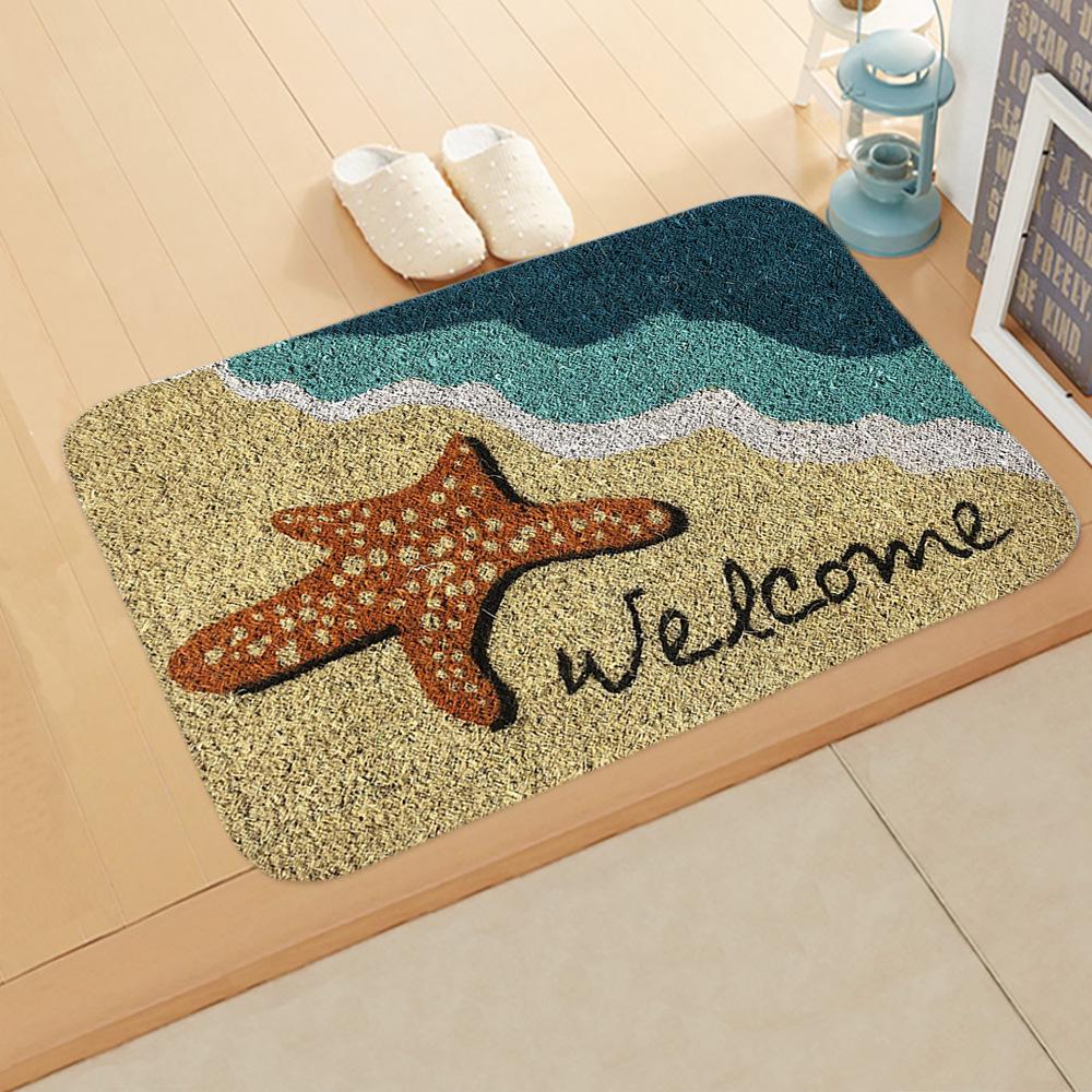 Cross-Border Welcome Letter Mat: Entryway, Kitchen, Absorbent Floor Mat