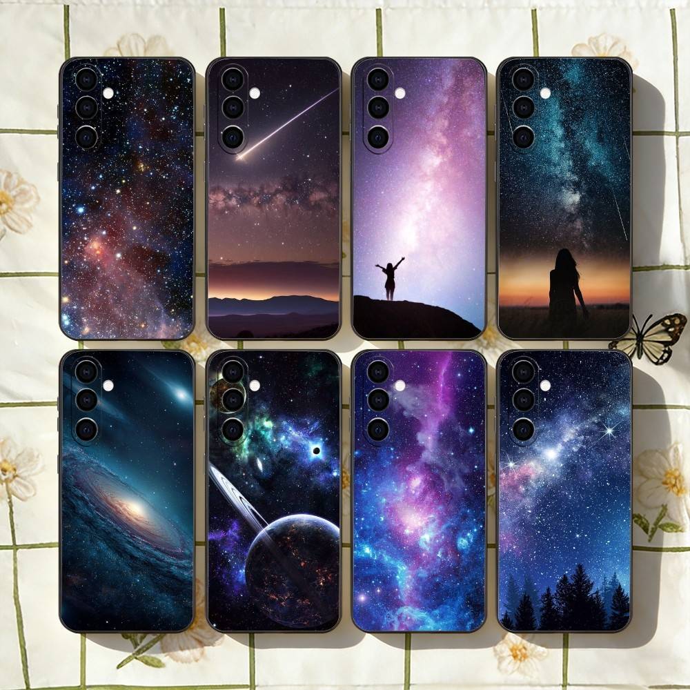 Space For Galaxy U-Universe Phone Case For Samsung Galaxy A73,A72,A71,A70,A53,A52,A51,Others Soft Black Cover