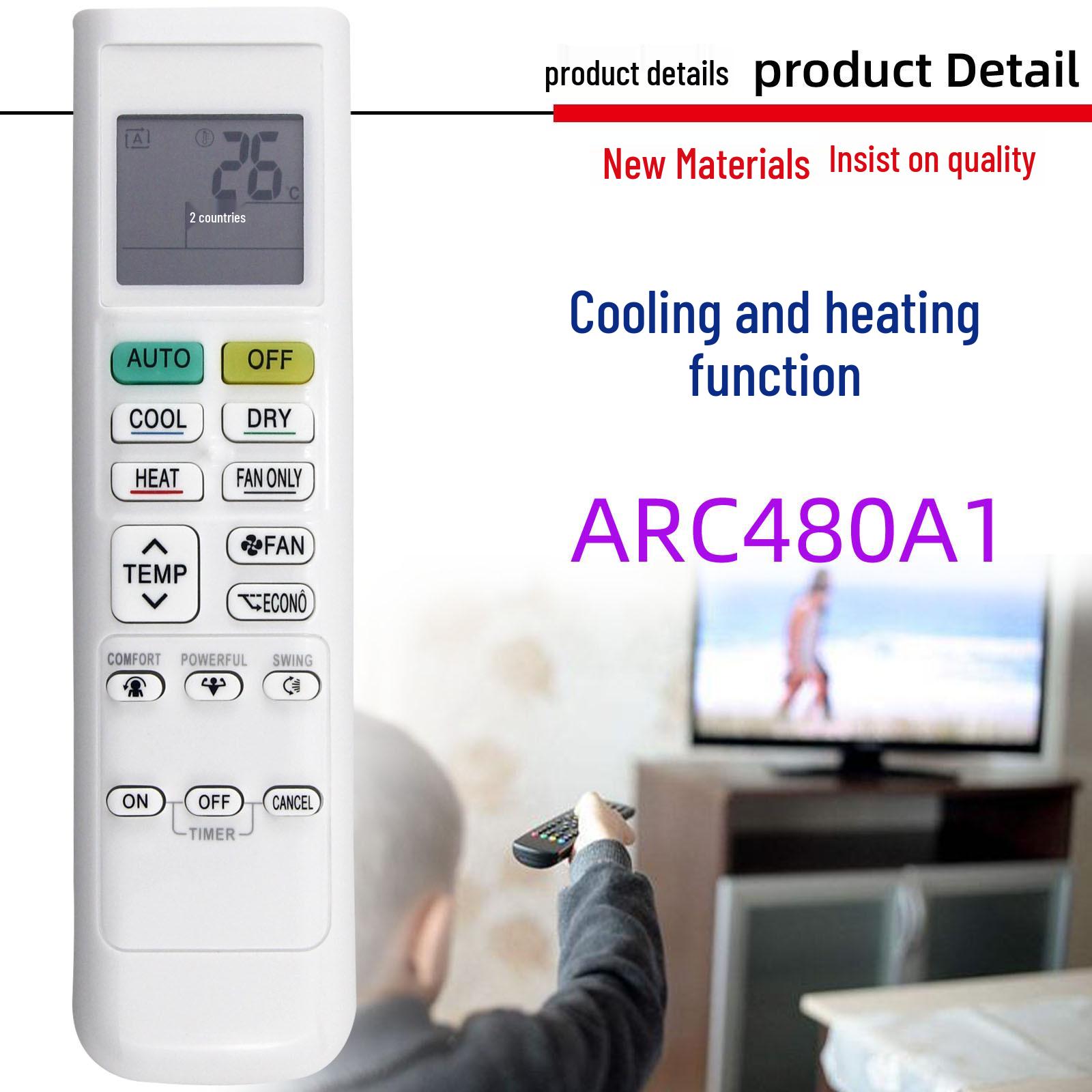 

Compatible Remote Control for Daikin Air Conditioner Models ARC480A12, A33, A2, A3, A4, A5, ARC480A1