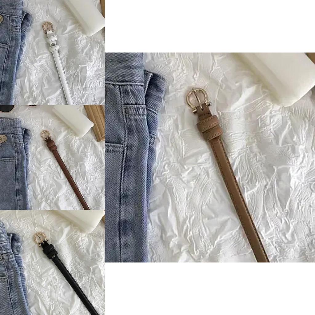 Stylish Cozy And Womens Pu Leather Belt With Chic Gold Buckle Available In Multiple Color Choices