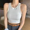 Stylish Elegance Fashion Female Casual Vest White Camisole Undershirt Female Inner 2025 Summer Outside Wear Sleeveless Bottoming Shirt Anti-glare Tops
