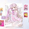 Angel Heart Xiao Ji Cosplay Peripheral Printed Tapestry Wall Cloth Cute Cartoon Wall Decoration Cute Cartoon Style Fantasy Backg