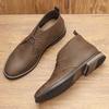 Retro Übergröße Desert Boots Herren Stiefeletten Marke Bequeme Lederstiefel für Herren