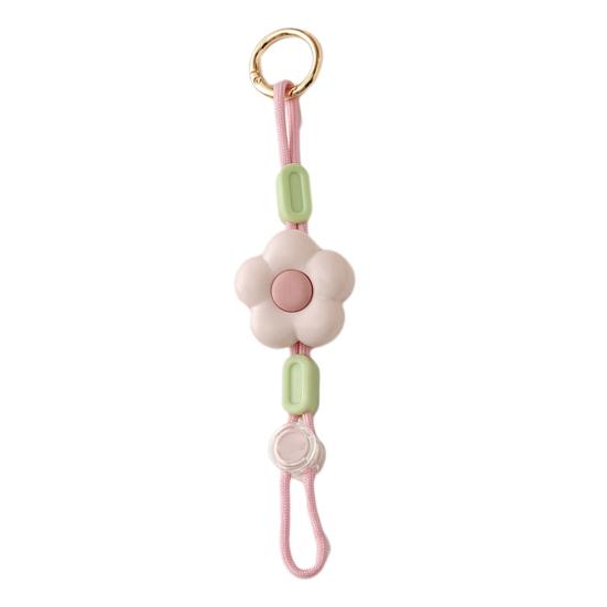 Flower-Shaped Hat Clip with Carabiner Portable Travel Cap Holder for Bags Backpacks Anti-Loss Accessory for Beach Hiking Daily Use Cute Keychain Bag