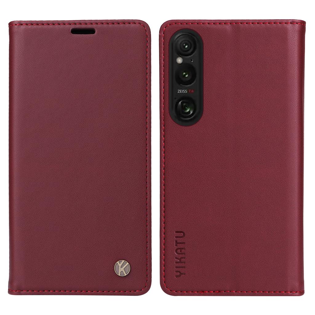 YIKATU YK-001 For Sony Xperia 1 VI Case Card Slot Stand Leather Phone Cover Wallet