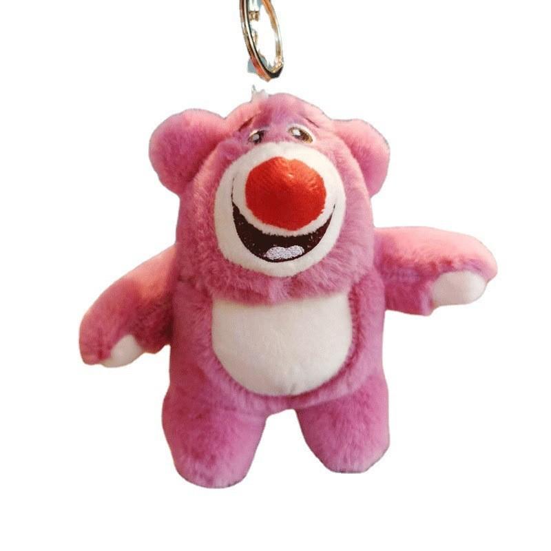 Adorable Plush Teddy Bear Keychain Soft Cartoon Stuffed Animal For Birthday Gift