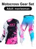 Set echipament motocross Enduro cross Tricou Pantaloni Kituri Set Echipament Racer Off-road Kituri Bărbați Kituri Femei Munte Downhill Motocicletă MX