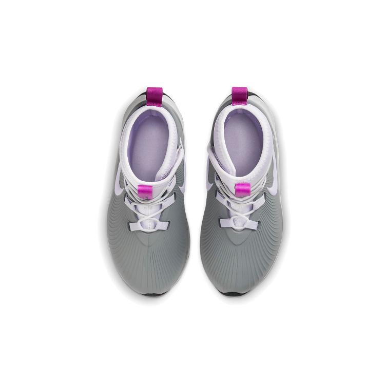 New Nike Binzie Boot High-Top Kids' Outdoor Shoes Gray Purple Children Aged 3-7 Years Old BQ5381-003