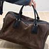 Large Canvas Tote Bag 2025 Winter Streetwear Style Oversized Shoulder With Contrast Color Bowling Ball Design Casual Daily Use