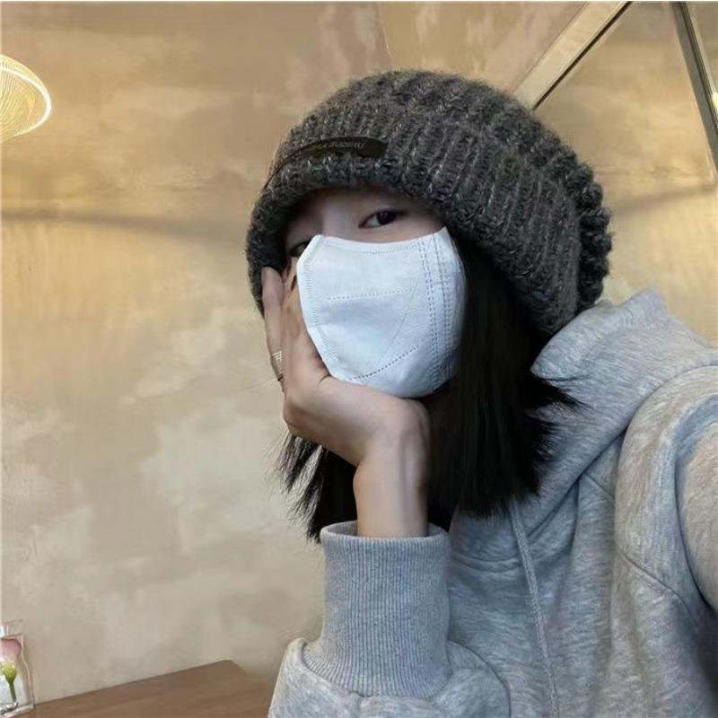 Hairline Hat Dámská zimní pletená teplá čepice, čepice odolná proti chladu a větru