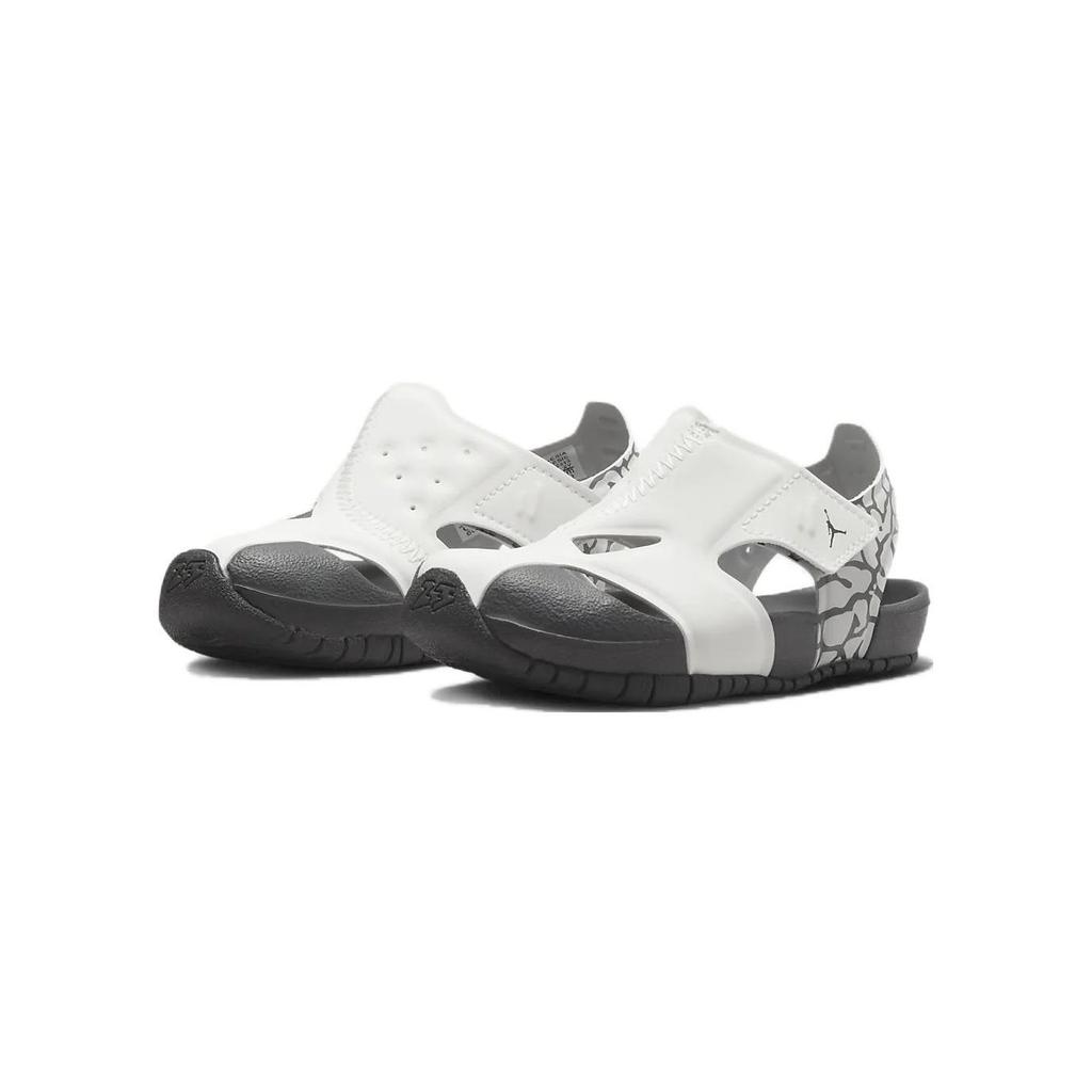 Jordan Flare TD Slip Resistant, Abrasion Resistant, Breathable Children's Sandals White Black Infant And Toddler CI7850-100