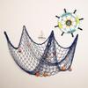 Mediterranean Cotton Fishing Net Wall Hanging: Kids' Room & Aquarium Decor, DIY Photo Prop