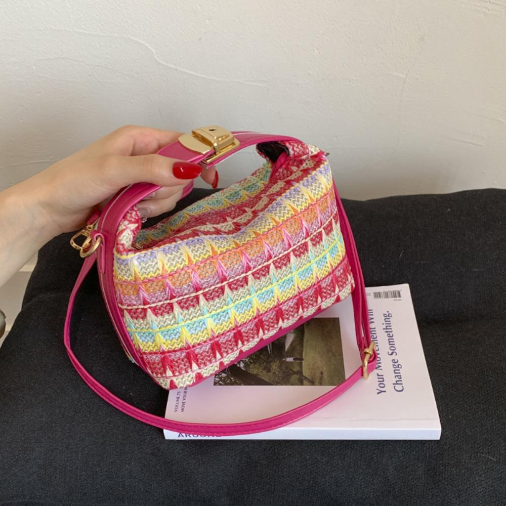Leisure Weave Handbag Trendy Women Shoulder Bag Summer Straw Crossbody Bag Women