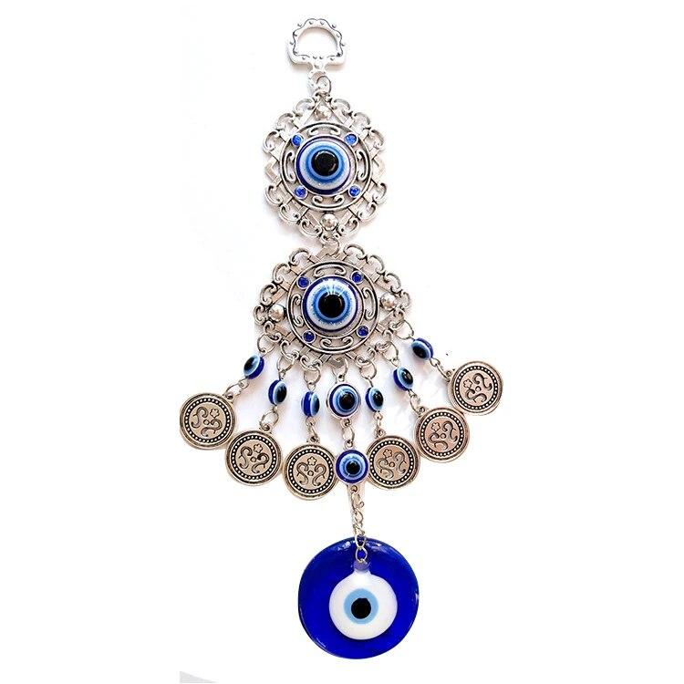 Turkish Blue Eye Pendant Blue Eye Decoration Pendant Wall-mounted Amulet Brings Luck Hanging Decoration Home Decoration Crafts