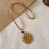 Bohemian Heart Pendant Necklace Vintage Ethnic Style Versatile Jewelry Women High-End