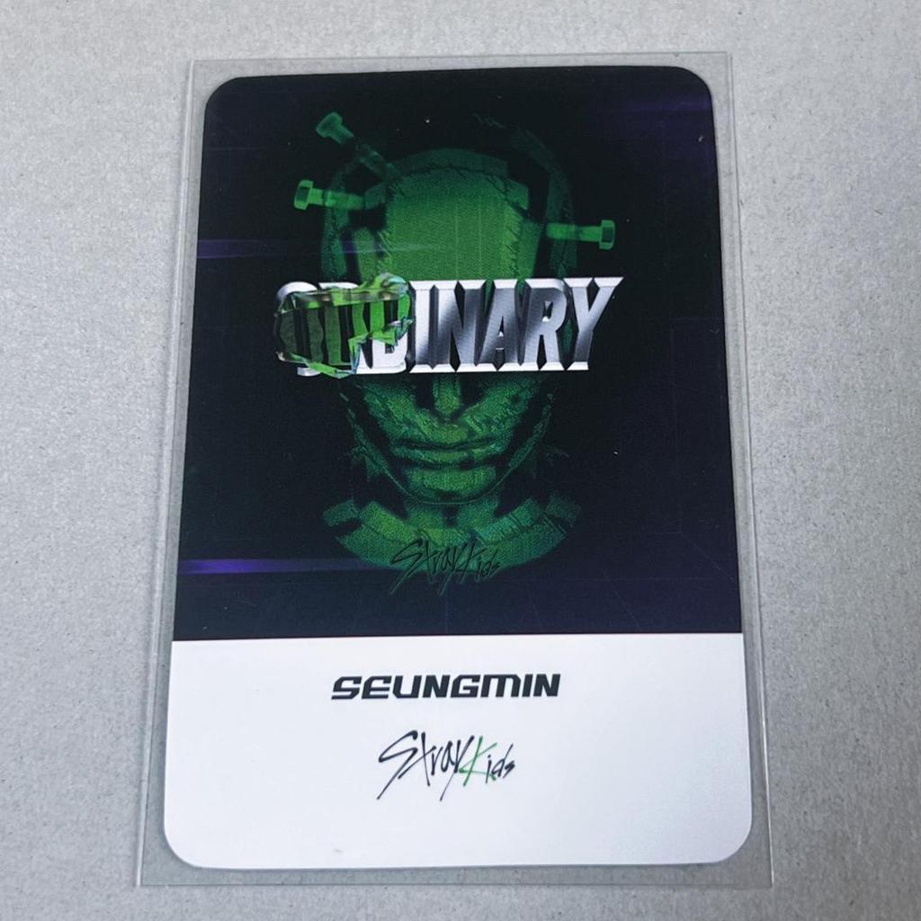 [USED] Stray Kids Oddinary Trading Card Seungmin Shopee Bonus