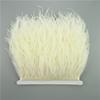 Feather10Meters Ostrich Feathers on Ribbon Tape 10-15cm 4-6" Feather Trim Boa for Clothes Sewing Trimmings Fringe Manmade Decorations