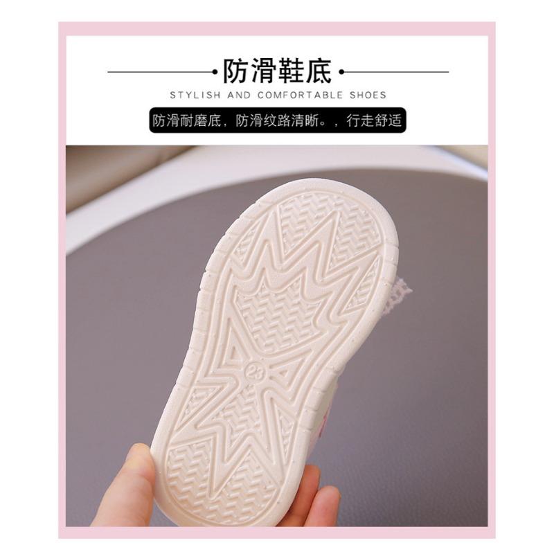 Girls Princess Bowknot Versatile Non Slip Soft Sole Lightweight Kids Sport Sneakers