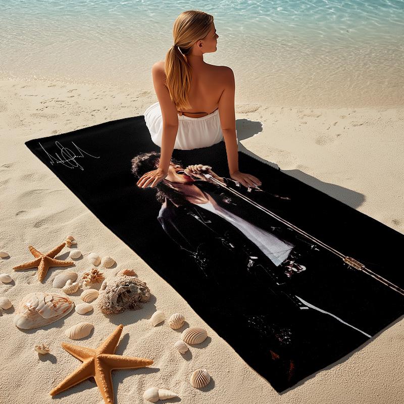 Michael Jackson Stylish Digital Printing Beach Towel Quickdrying Absorbent Blanket For Beach Pool Gym Travel