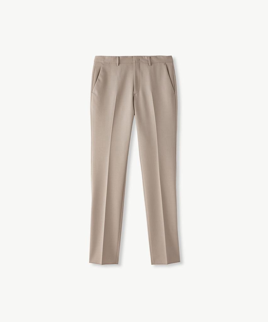 STCO 31% Extra Fine Wool Formal Pants Beige (Classic Fit)_Sslva61Csd