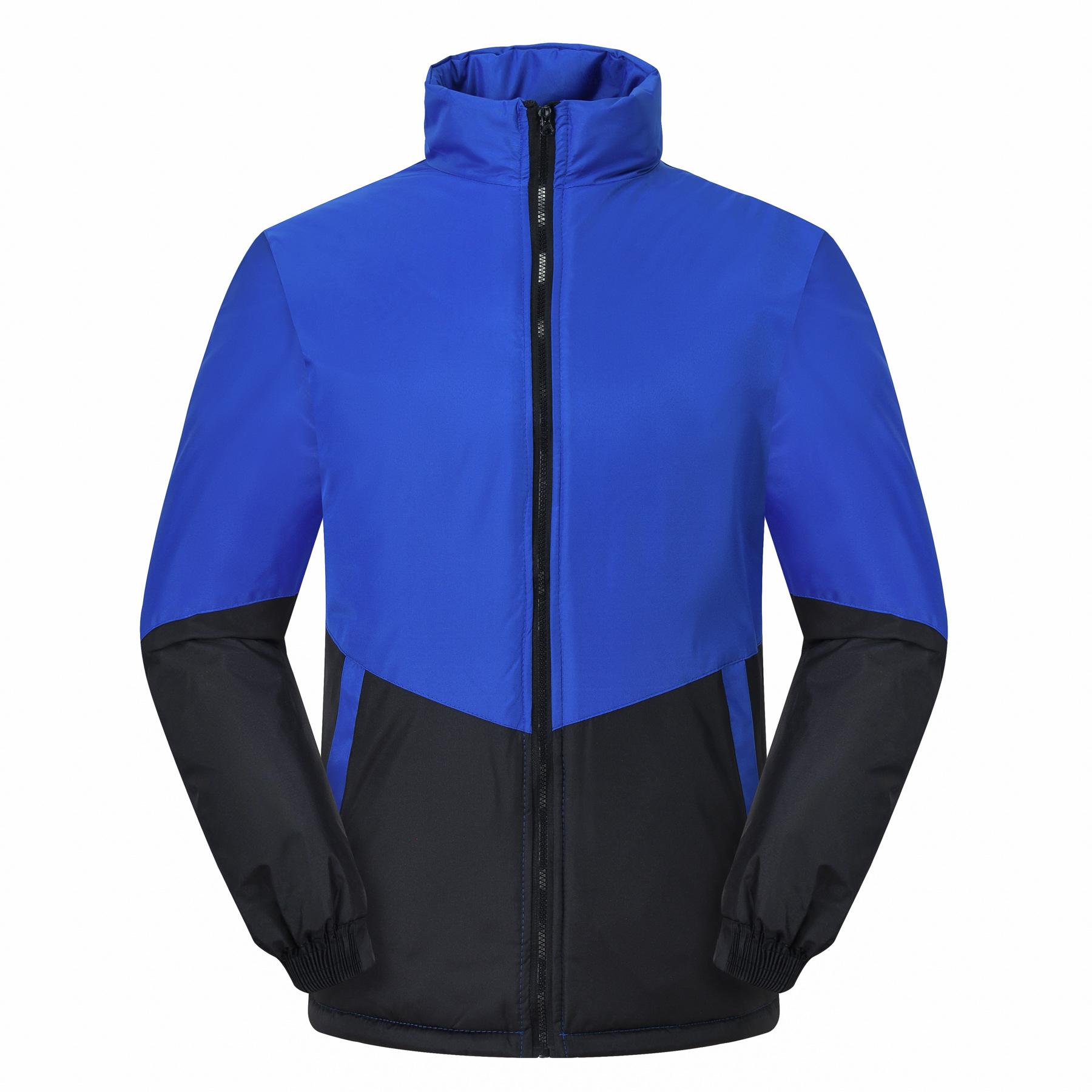 

2025 новая куртка хлопковая куртка хлопковая куртка плюс хлопок теплая большого размера водонепроницаемая с капюшоном модный хлопковый костюм XXXXL(4XL) тёмно-синий